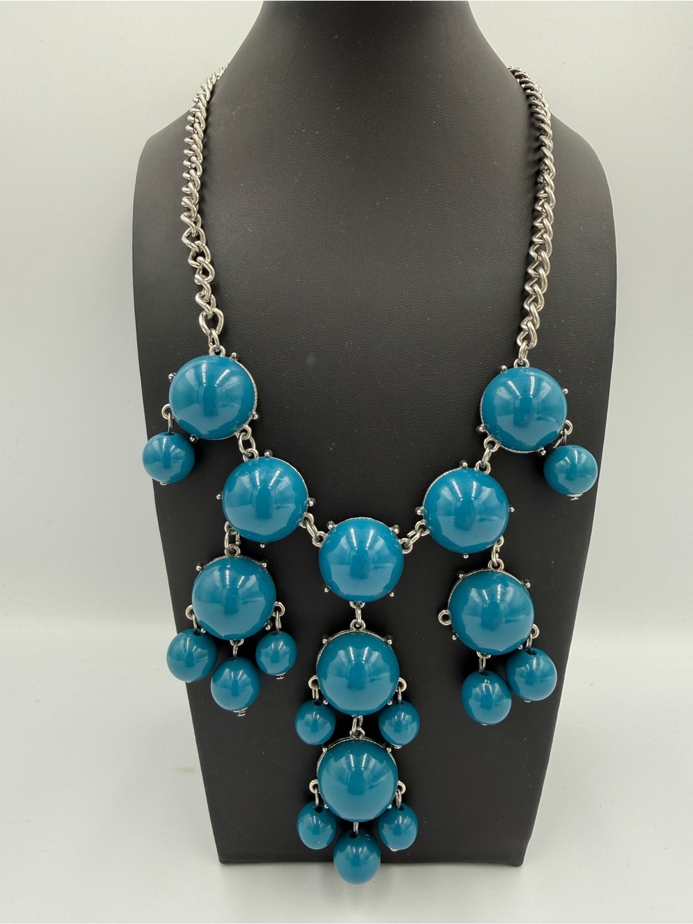 Teal Statement Bib Necklace - Women Jewelry
